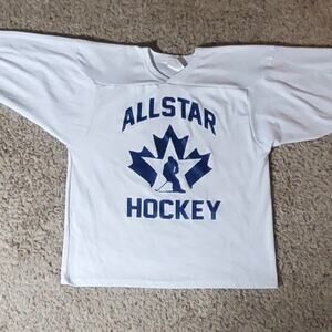 Ice Hockey Jersey Polyster, Looks New, All Star, Hardly Used, White, Unisex